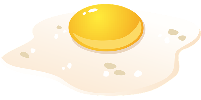 Fried Egg Vector Illustration PNG Image