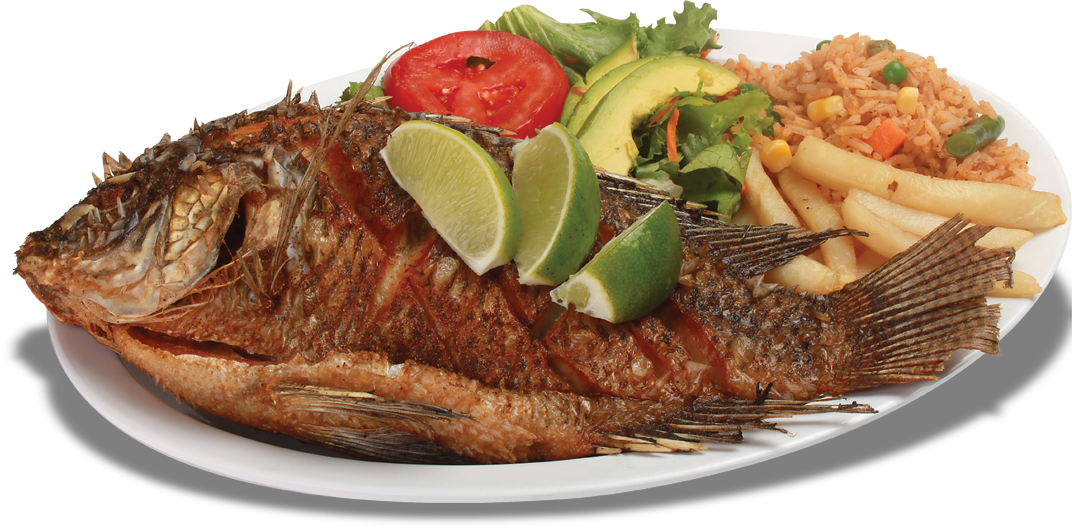 Fried Fish Platterwith Sides PNG Image