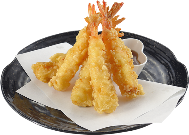 Fried Prawnson Plate PNG Image