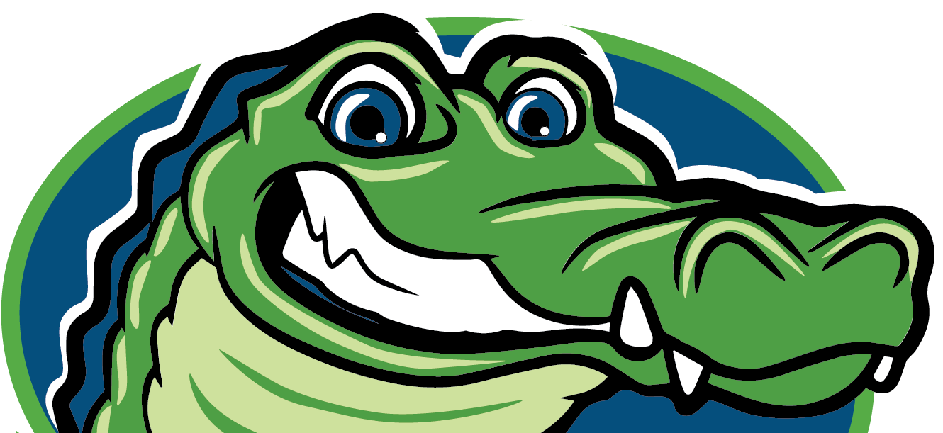 Friendly Cartoon Alligator PNG Image