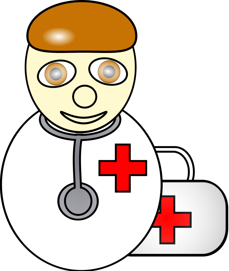 Friendly Cartoon Doctor Clipart PNG Image