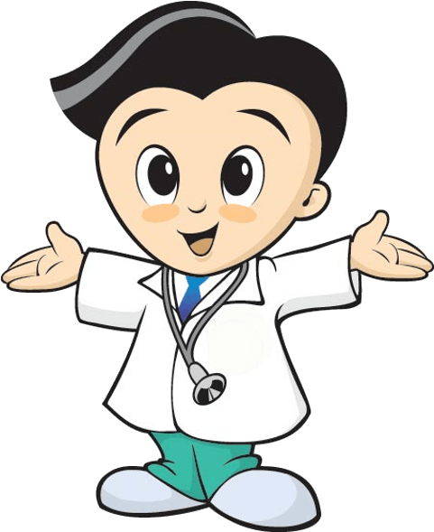 Friendly Cartoon Doctor Clipart PNG Image