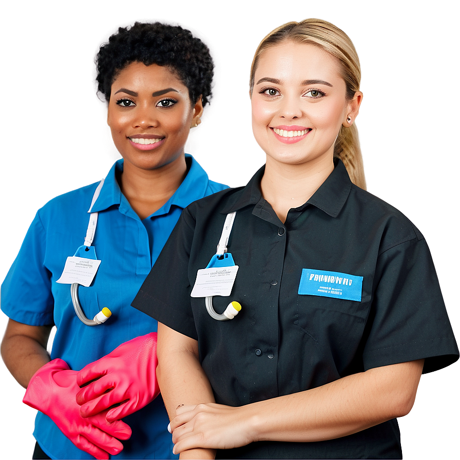 Friendly Cleaning Staff Png 06292024 PNG Image