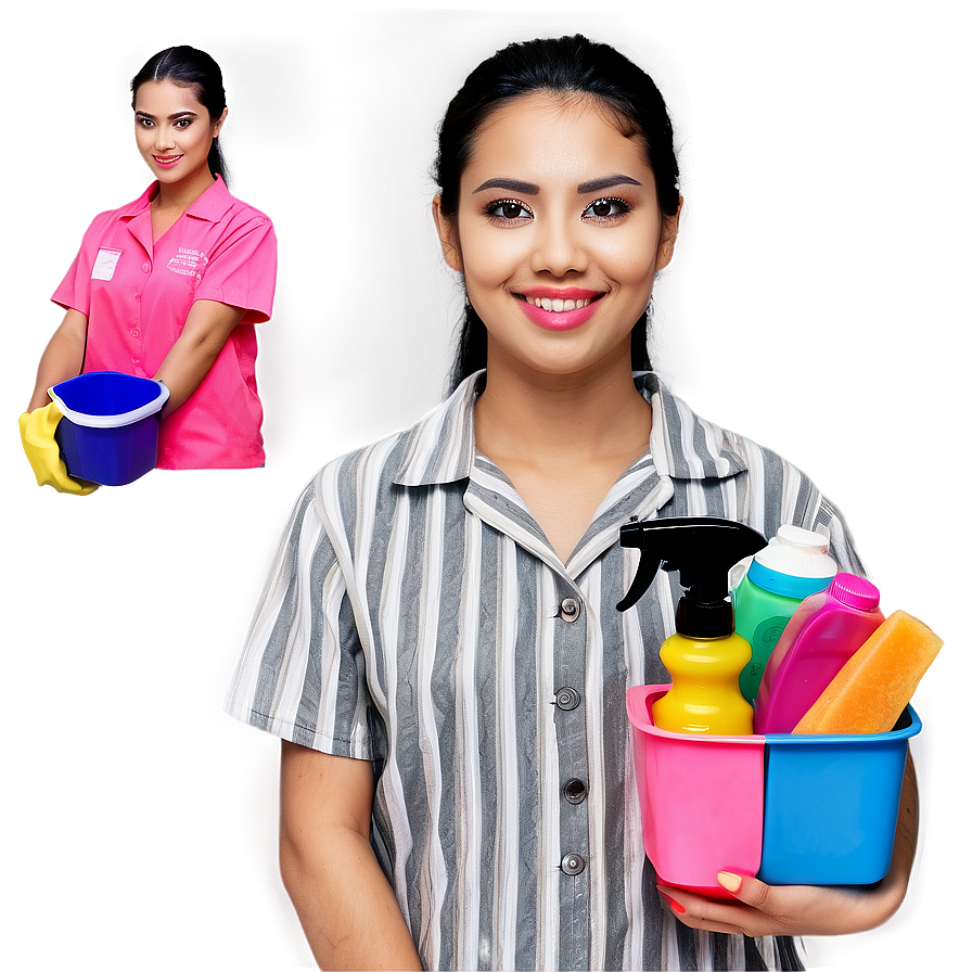 Friendly Cleaning Staff Png Nkd7 PNG Image