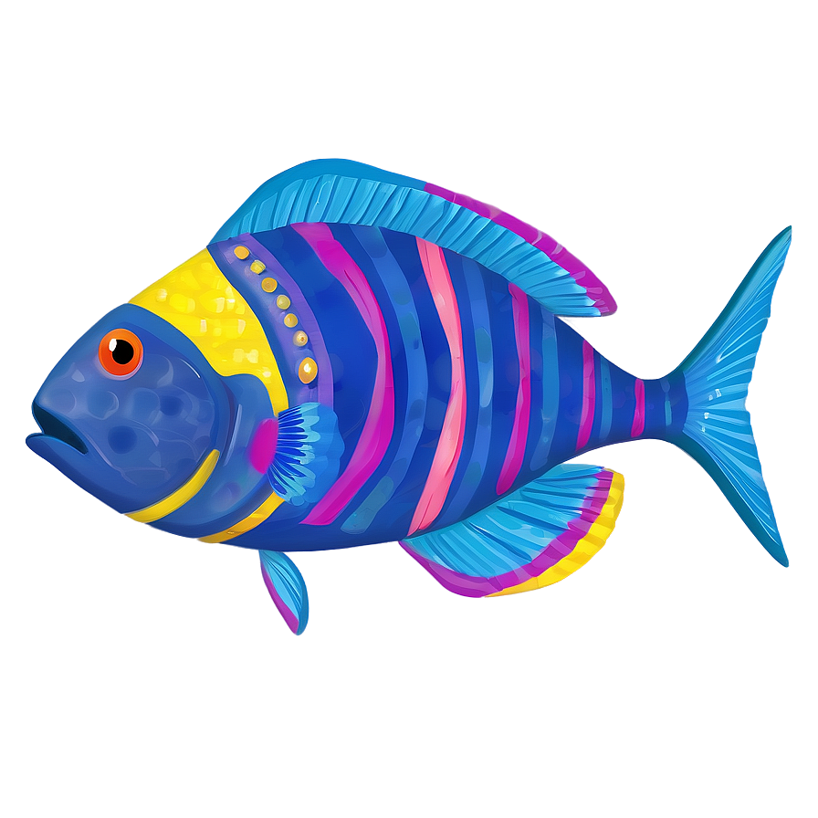 Friendly Fish Character Png 06292024 PNG Image