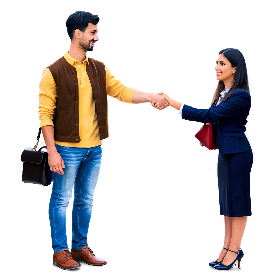 Friendly Handshake Clipart Png 05232024 PNG Image