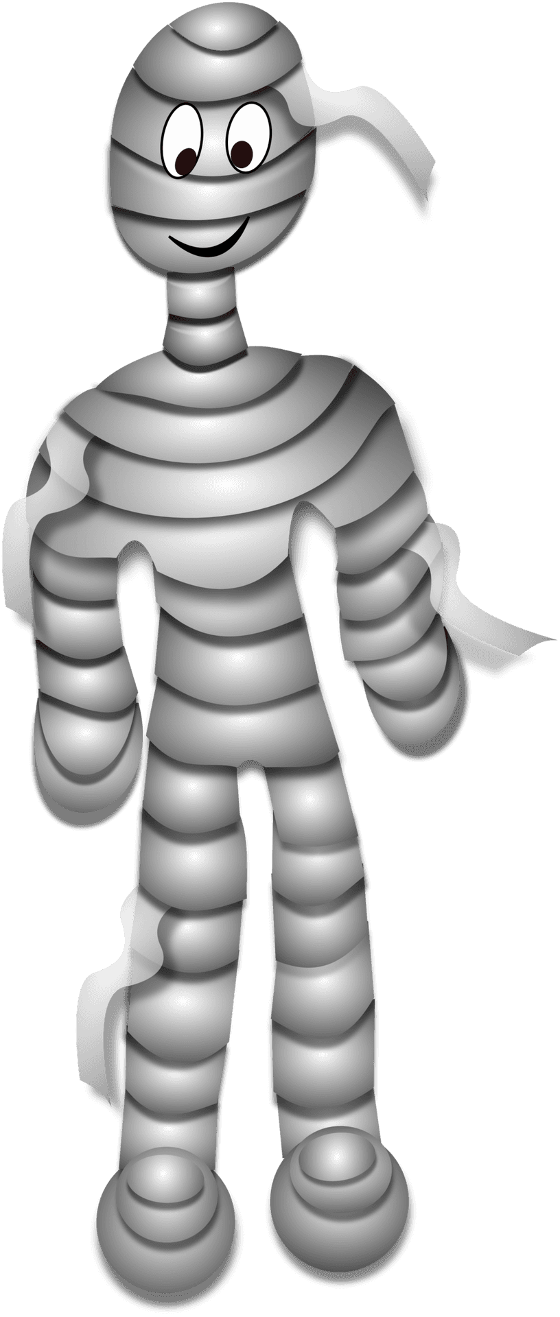 Friendly Robot Cartoon Character PNG Image