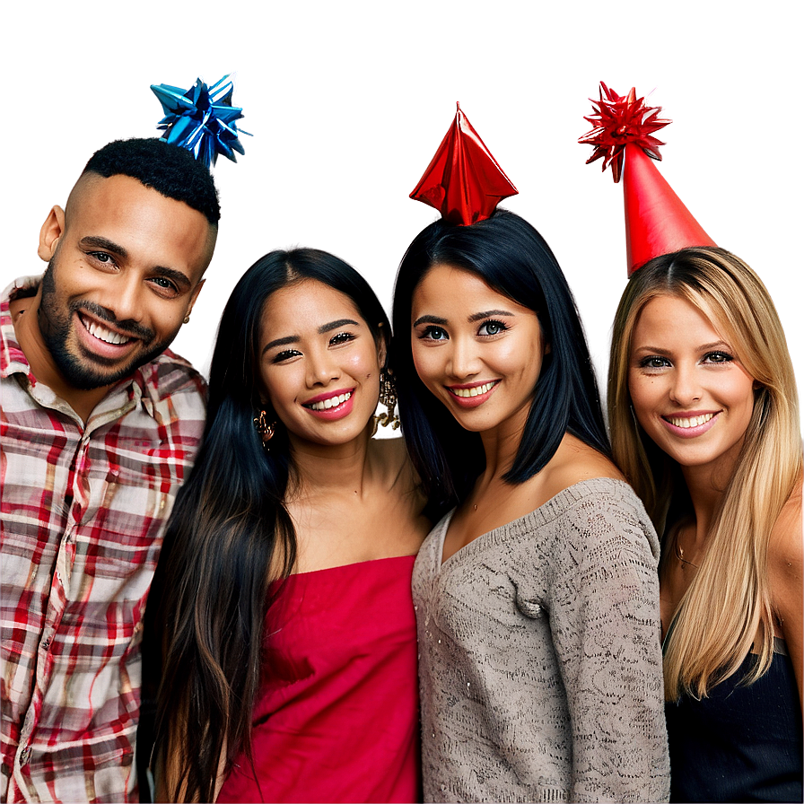 Friends At New Year Party Png 38 PNG Image