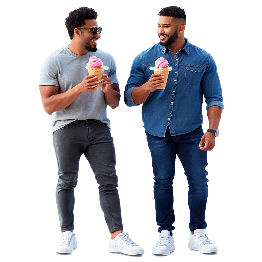 Friends With Ice Cream Png 39 PNG Image