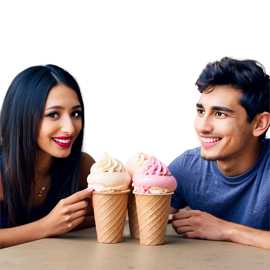 Friends With Ice Cream Png Cek PNG Image