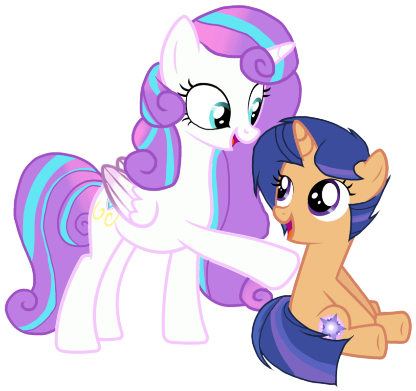 Friendship Ponies Vector Art PNG Image