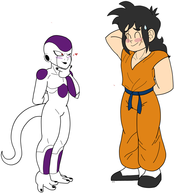 Friezaand Yamcha Standoff PNG Image