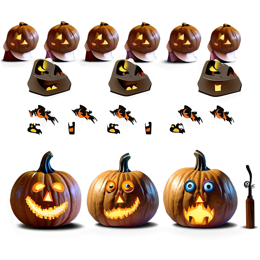 Frightened Pumpkin Face Png 06132024 PNG Image