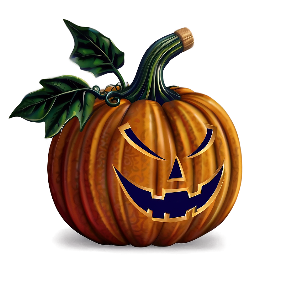 Frightening Pumpkin Illustration Png Nnt PNG Image