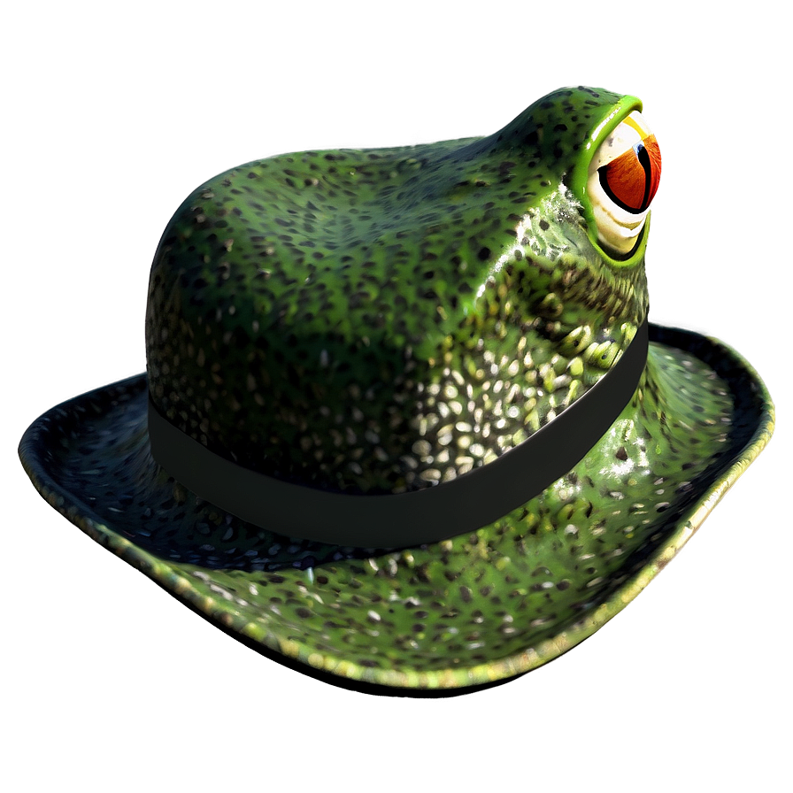 Frog Hat Outdoor Scene Png 06272024 PNG Image