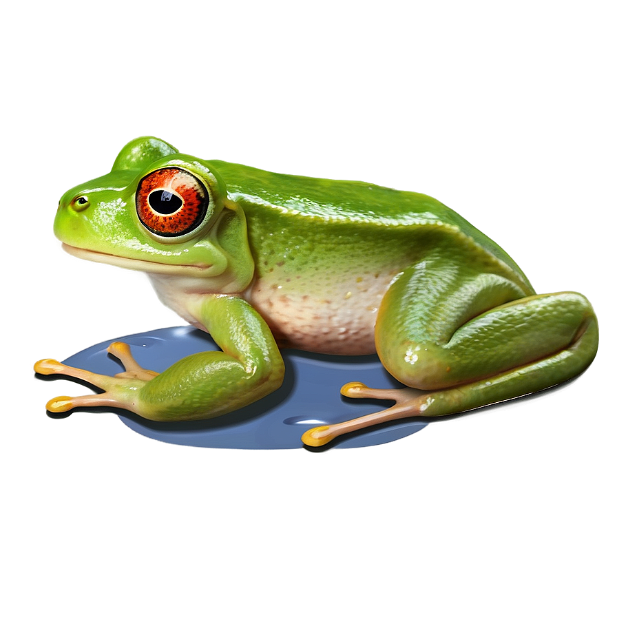 Frog In Pond Scenery Png Tfi PNG Image