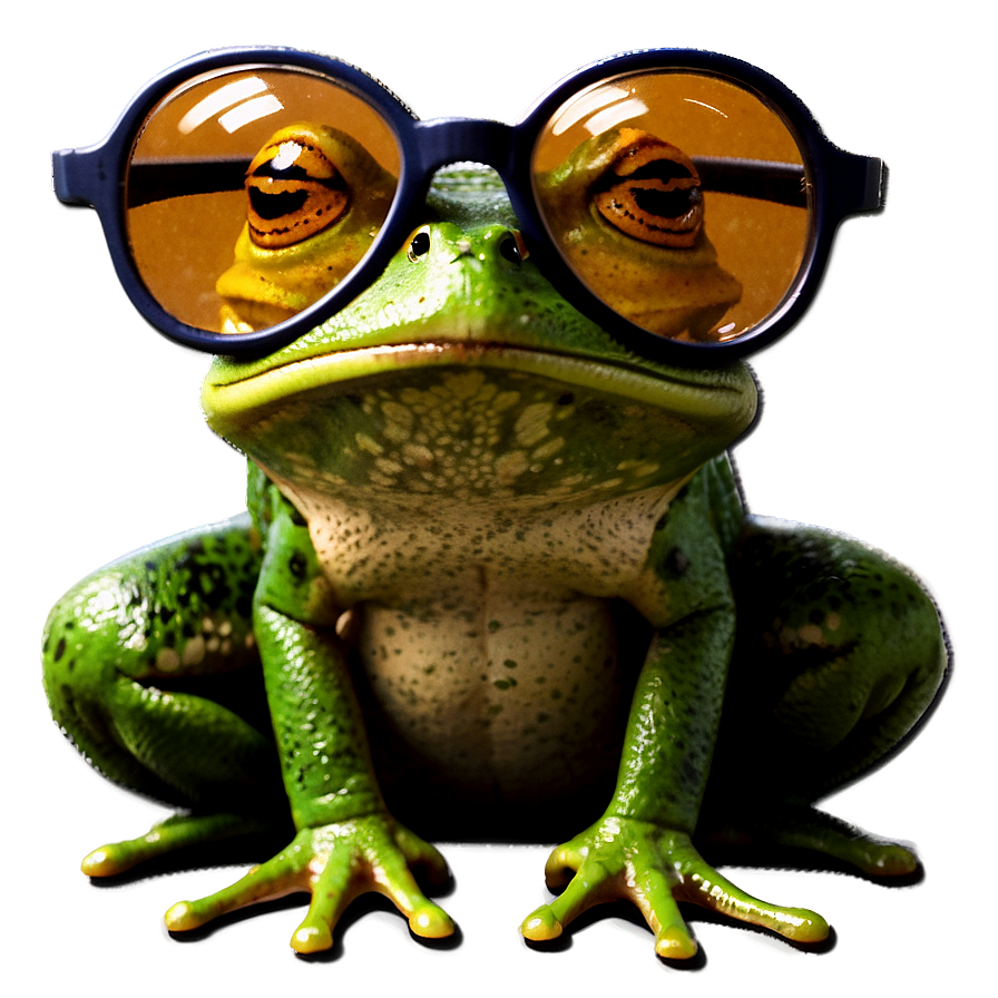 Frog With Glasses Png Wpq49 PNG Image