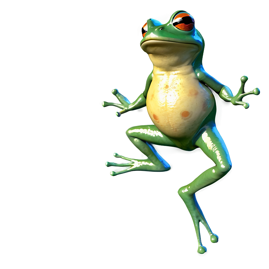 Frolicsome Frog Leaping Png Wfy PNG Image