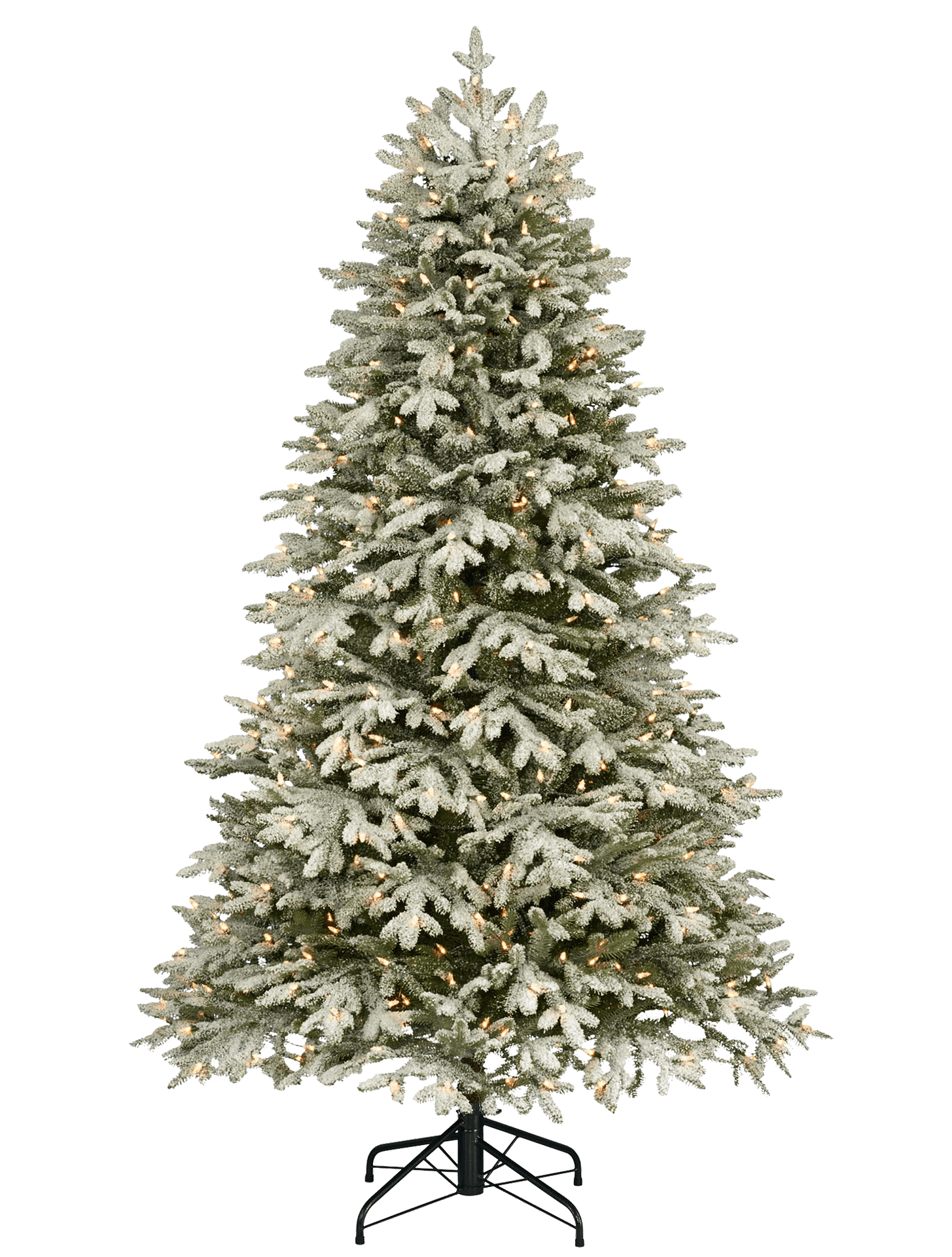 Frosted Artificial Christmas Tree PNG Image