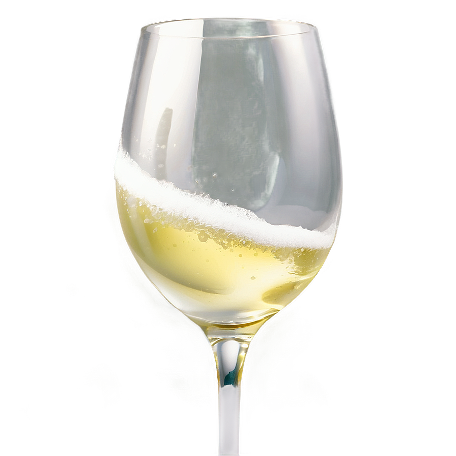 Frosted White Wine Glassware Png Ffw PNG Image