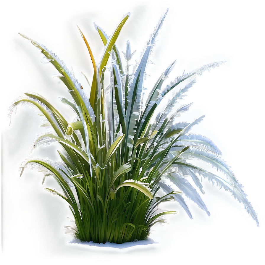 Frosted Winter Grass Png Pkq PNG Image