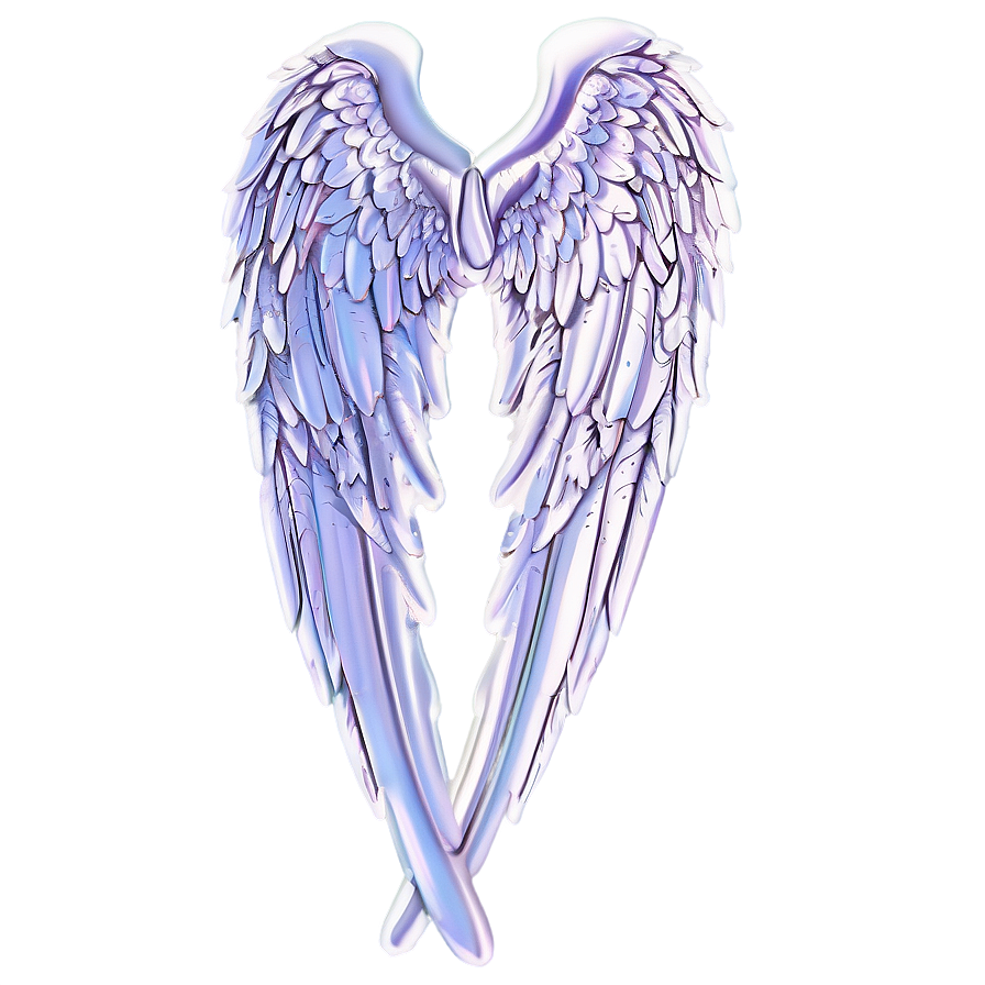 Frosty Angel Wings Pattern Png Hwq PNG Image