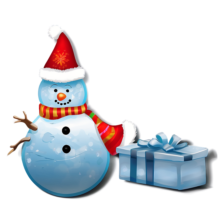 Frosty Merry Christmas Scene Png Efs2 PNG Image