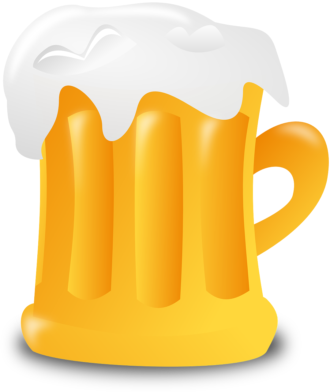 Frothy Beer Mug Illustration PNG Image