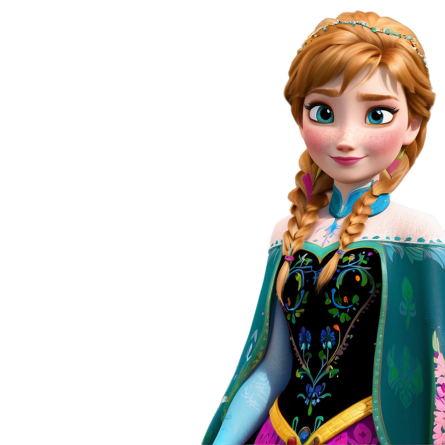 Frozen Anna Character Png Uul PNG Image