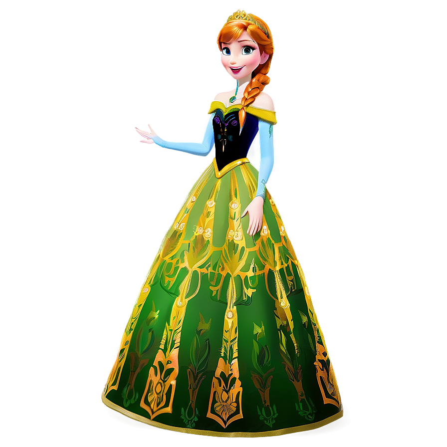 Frozen Anna Coronation Dress Png Akh PNG Image