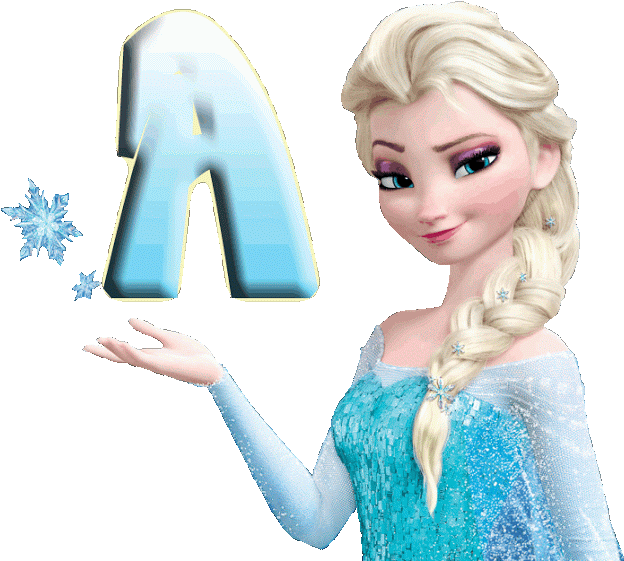 Frozen Elsa Magic Letter A PNG Image