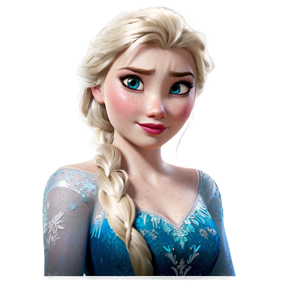 Frozen Elsa Portrait Png Bxo74 PNG Image