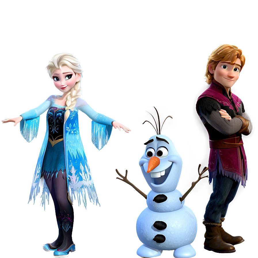 Frozen Group Characters Png 36 PNG Image