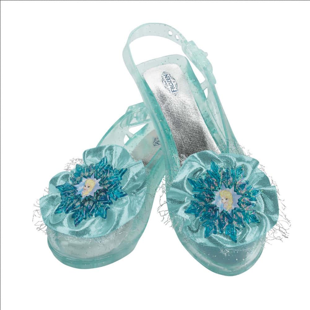 Frozen Inspired Childrens Shoes PNG Image