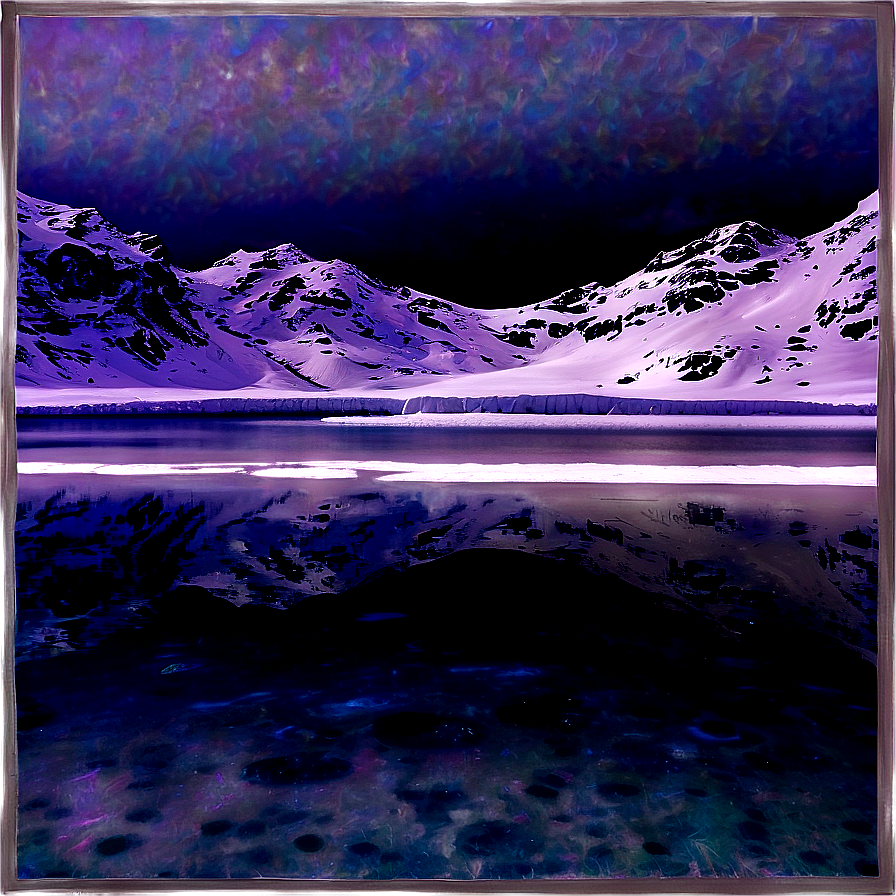 Frozen Lake Under Snow Png Pvg85 PNG Image