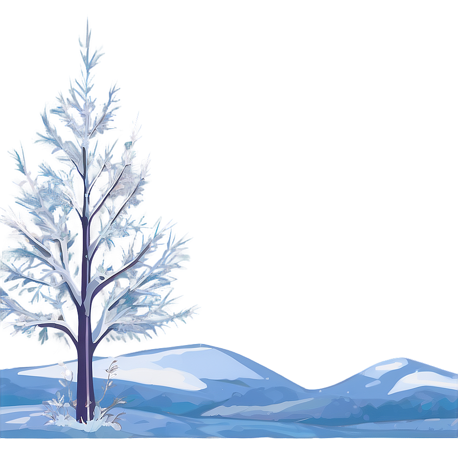 Frozen Winter Wonderland Landscape Png Ojy70 PNG Image