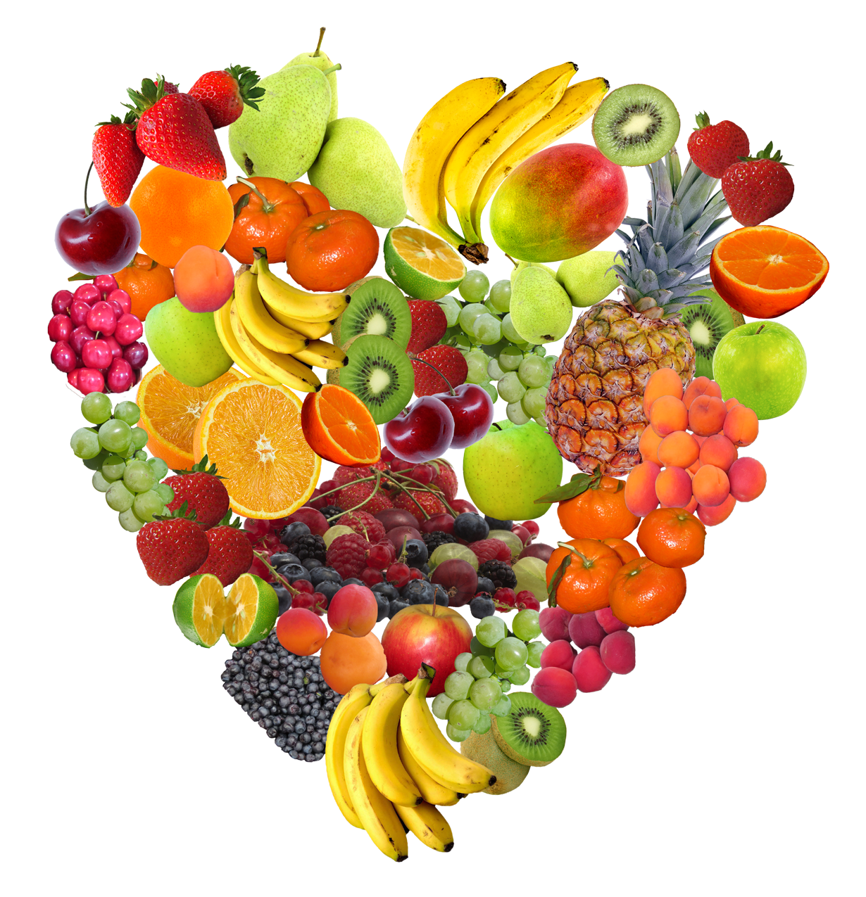 Fruit Heart Collage.png PNG Image