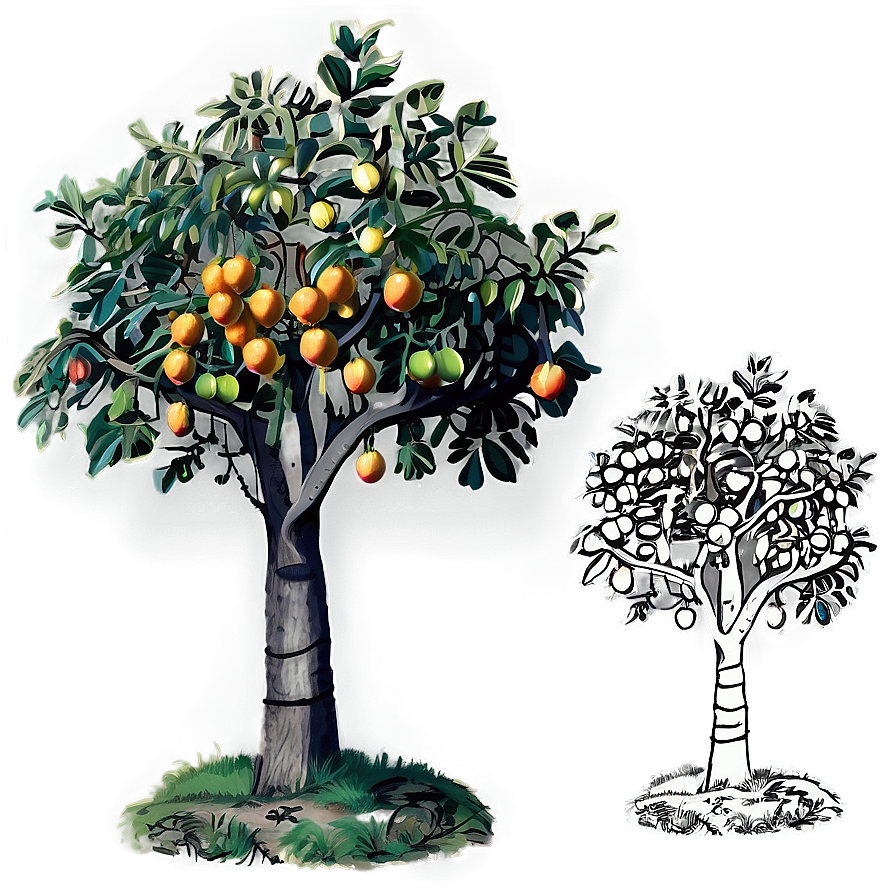 Fruit Tree Drawing Png 29 PNG Image