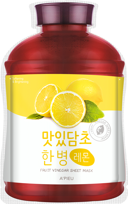 Fruit Vinegar Sheet Mask Bottle PNG Image