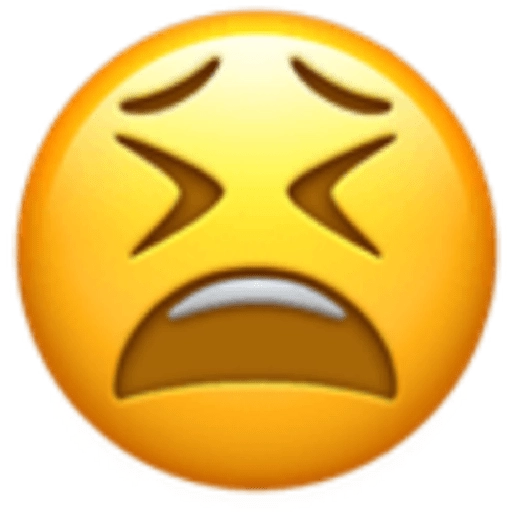 Frustrated Emoji Expression PNG Image