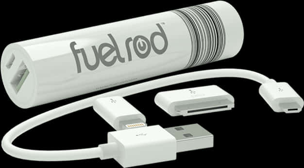 Fuel Rod Portable Chargerand Adapters PNG Image