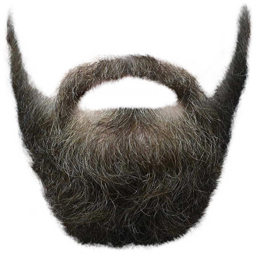 Full Beardwith Styled Moustache PNG Image