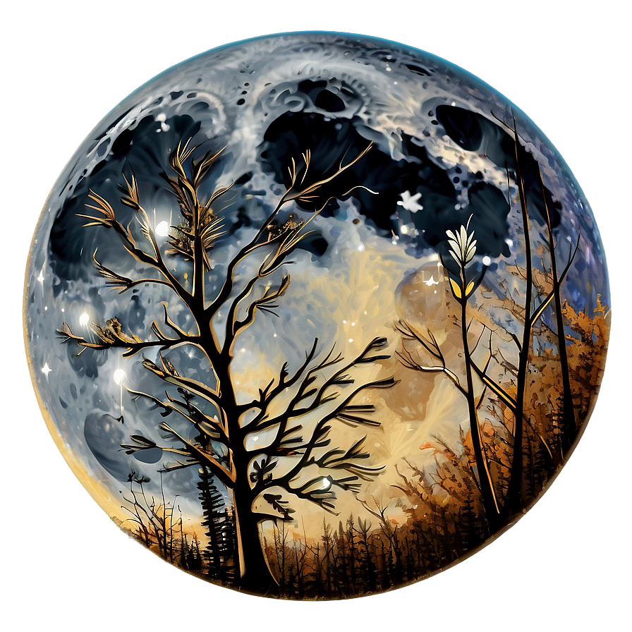 Full Moon Autumn Whisper Png 05242024 PNG Image