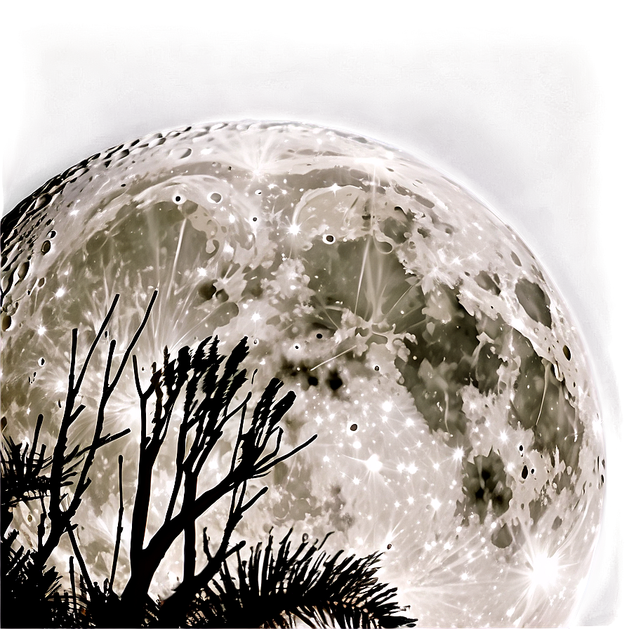 Full Moon Clear Sky Png 3 PNG Image