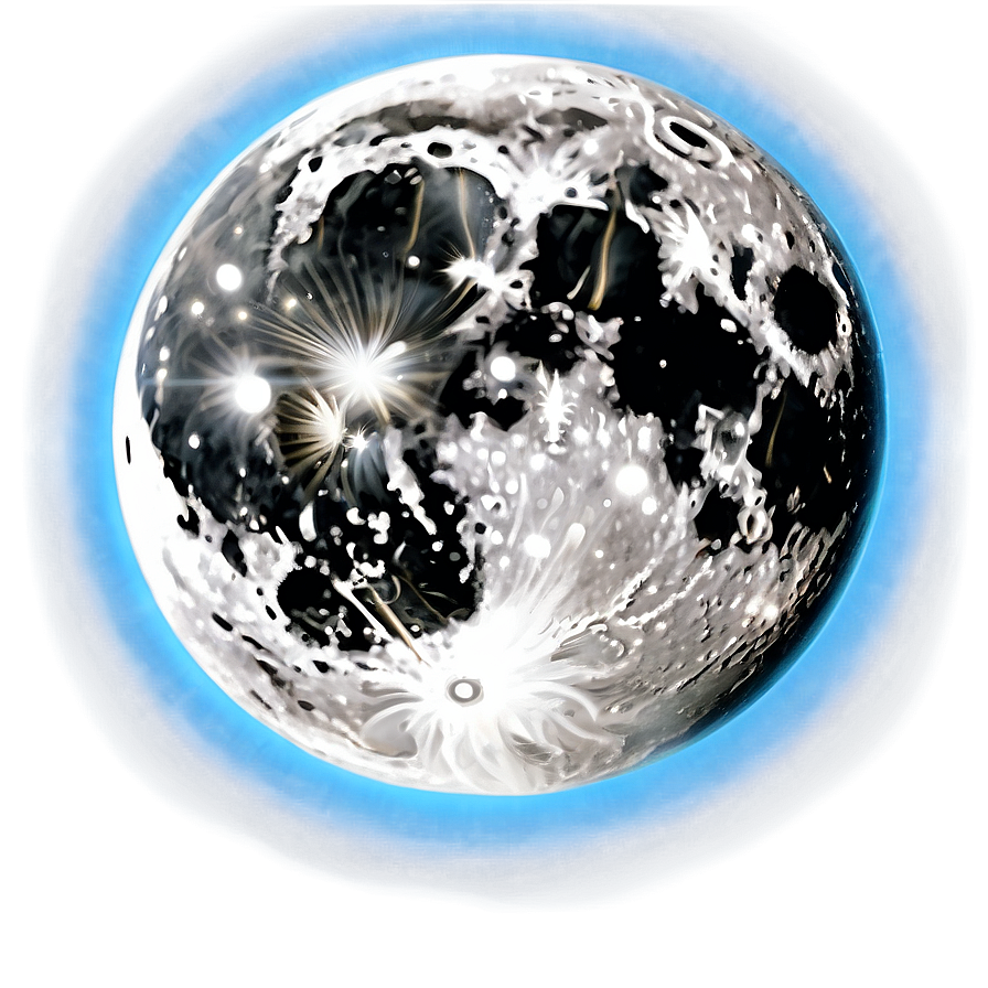 Full Moon Polar Light Png Tjv29 PNG Image