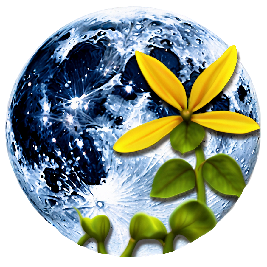 Full Moon Spring Bloom Png 32 PNG Image