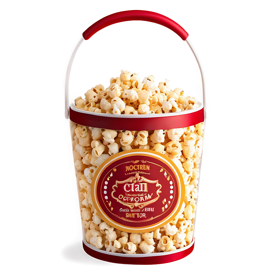 Full Popcorn Bucket Ready-to-eat Png Jsq PNG Image