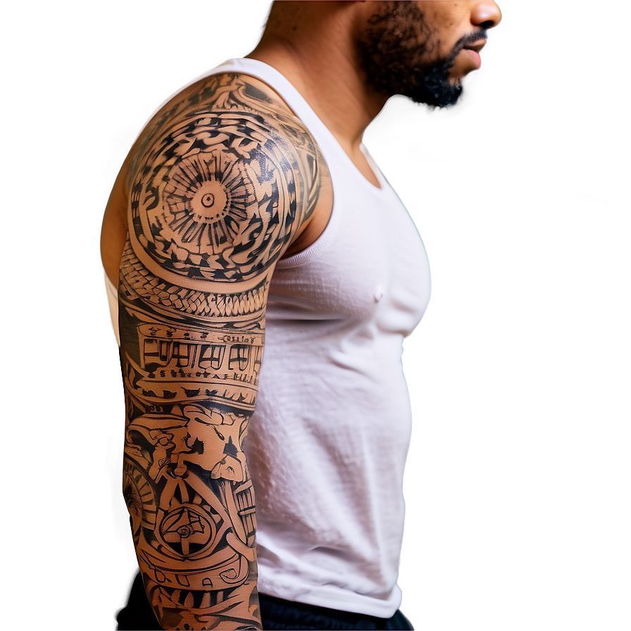 Full Tattoo Sleeve Design Png 32 PNG Image