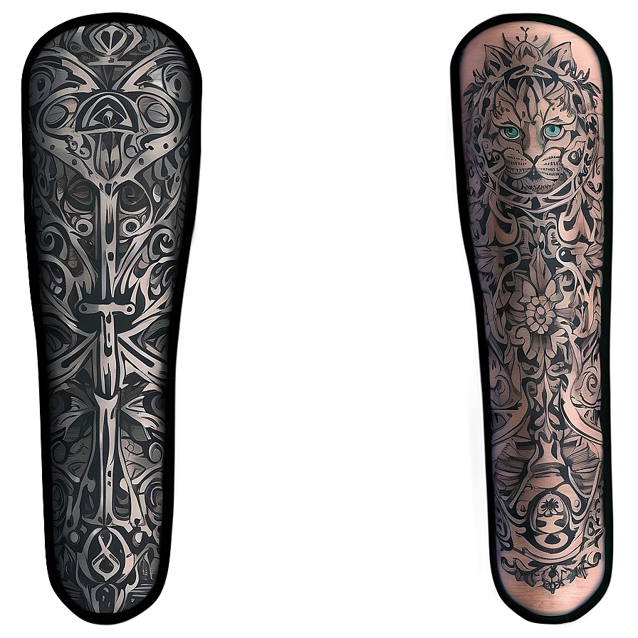 Full Tattoo Sleeve Design Png Kyu91 PNG Image