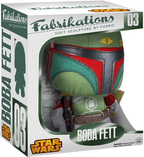 Funko Fabrikations Boba Fett Plush PNG Image